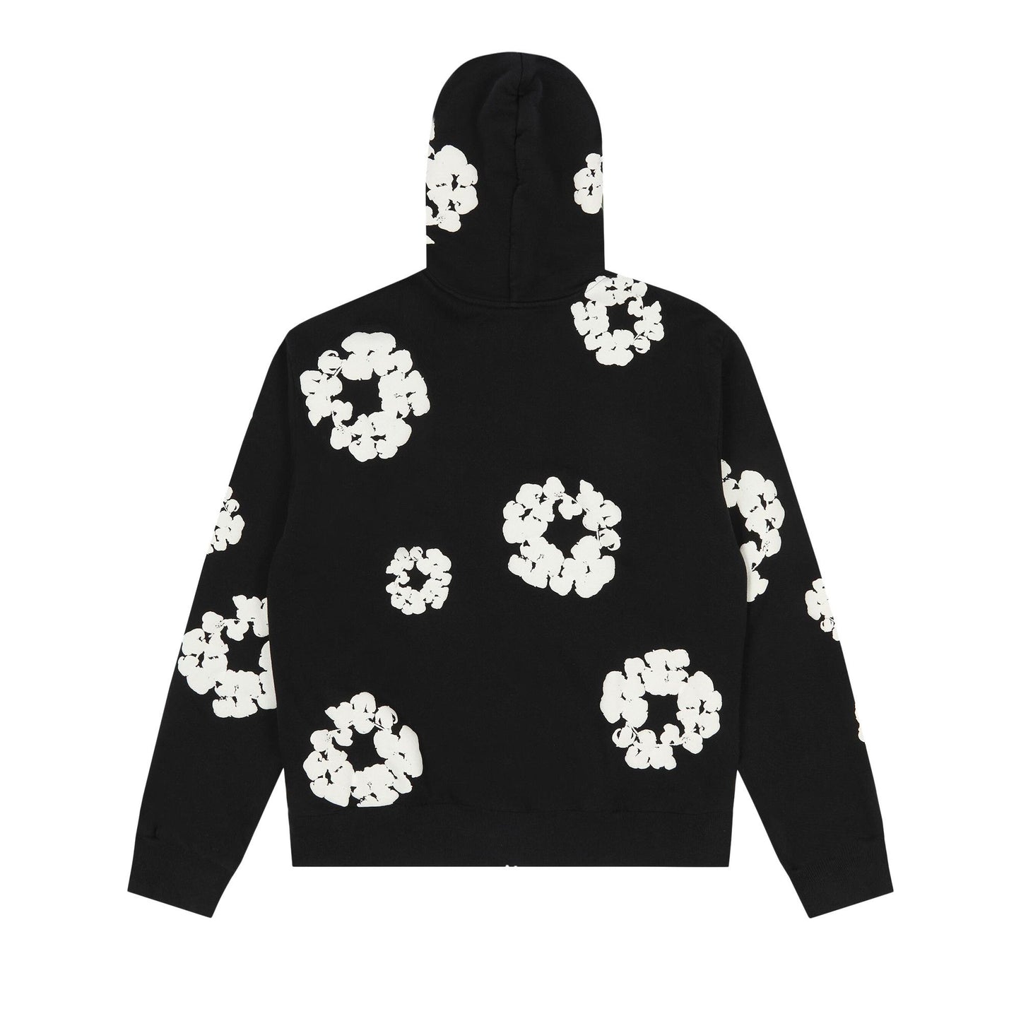 Denim Tears Cotton Wreath Zip Hoodie Black