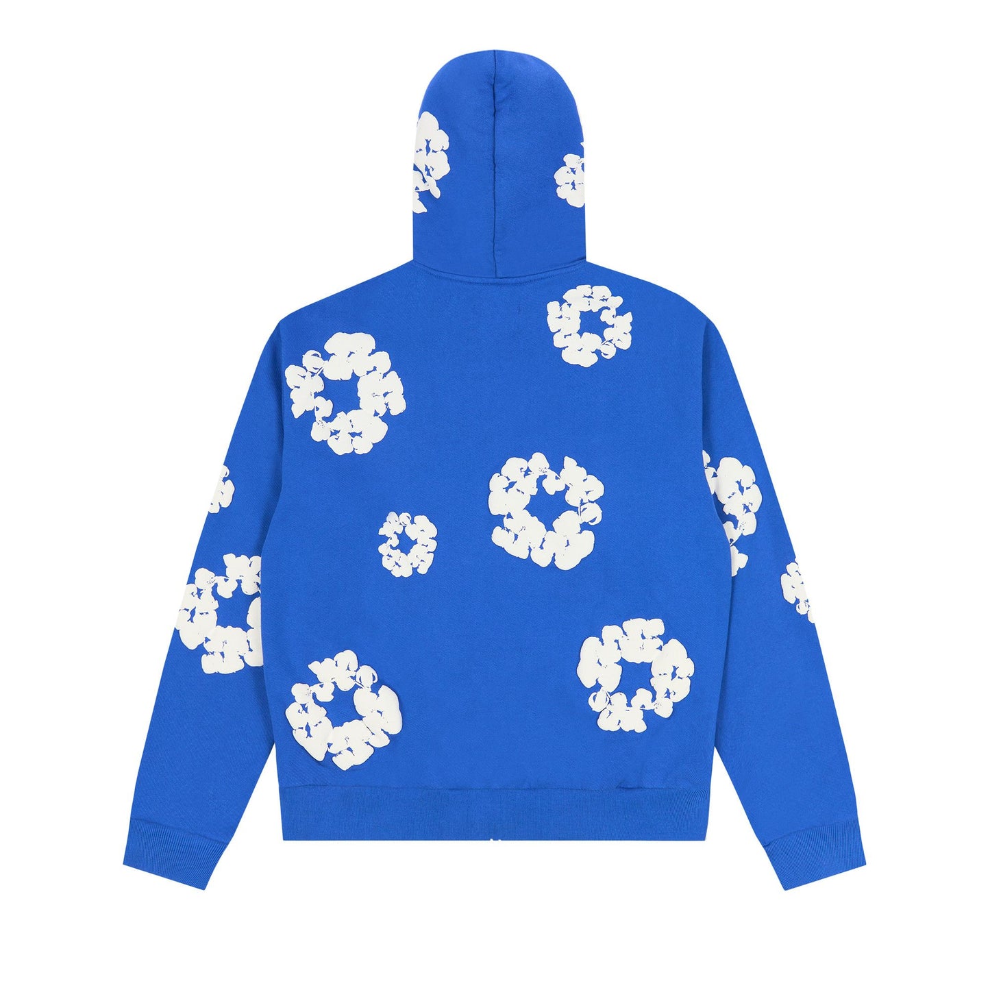 Denim Tears Cotton Wreath Zip Hoodie Blue
