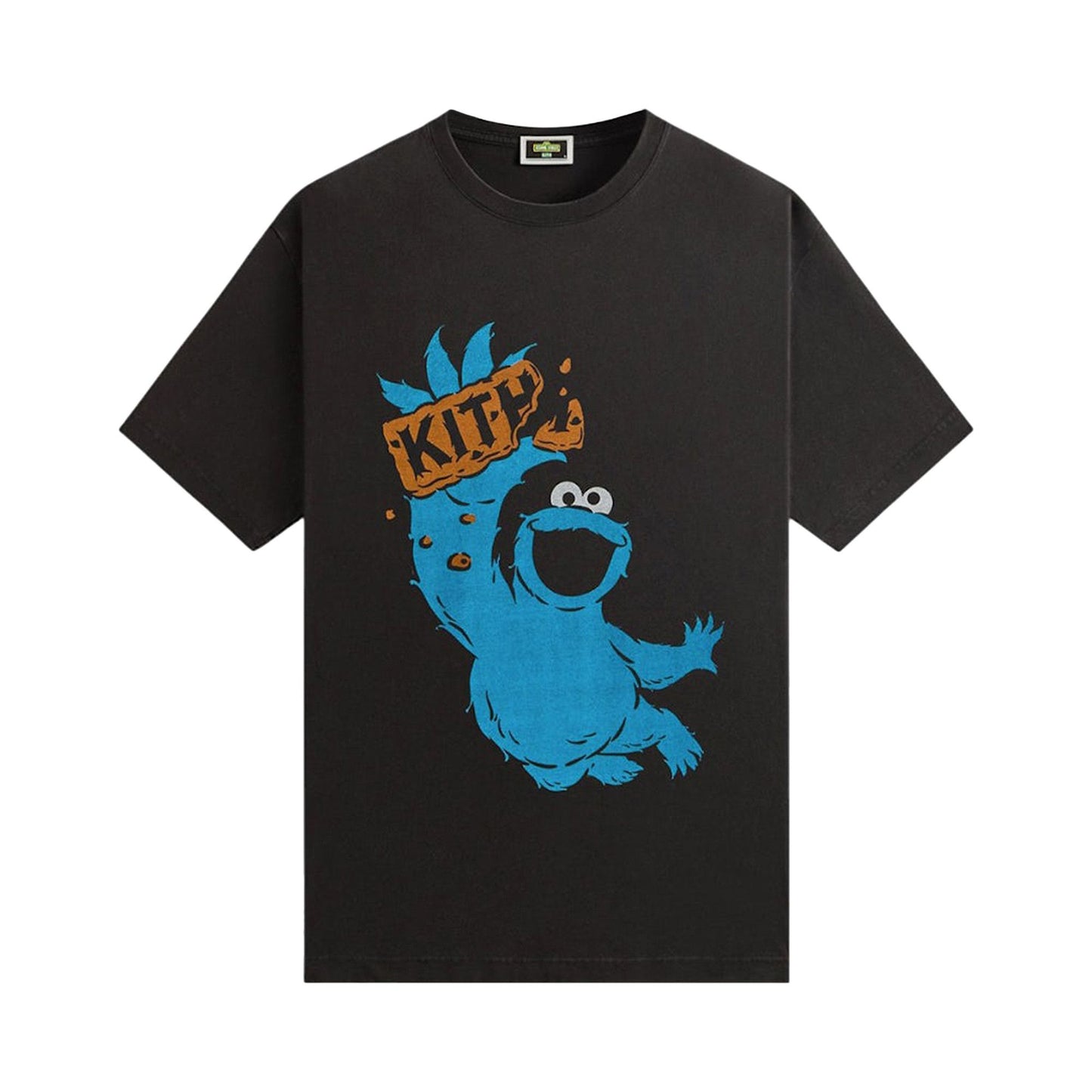 Kith x Sesame Street Cookie Monster Vintage Tee 'Black'