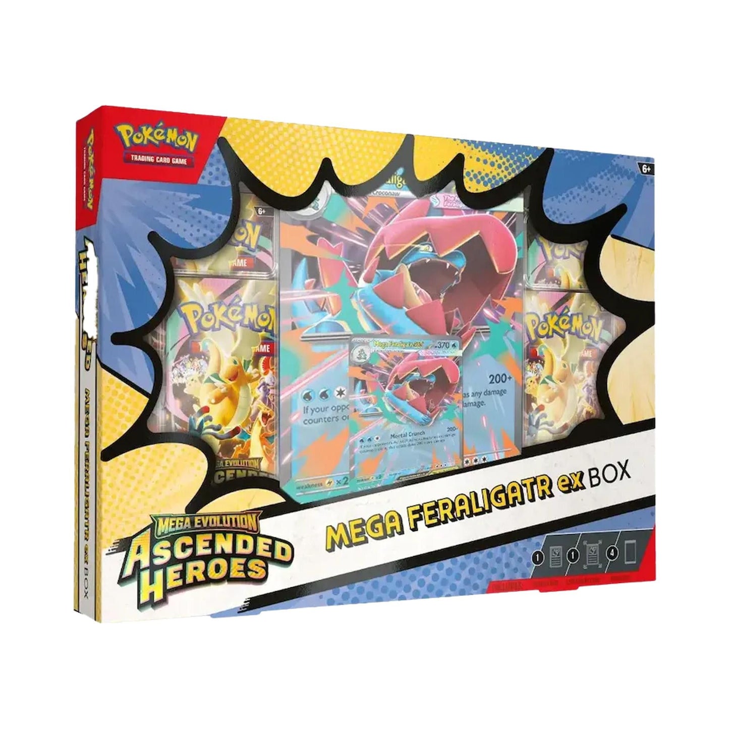 Pokémon Mega Evolution: Ascended Heroes ex Box (Mega Feraligatr ex)