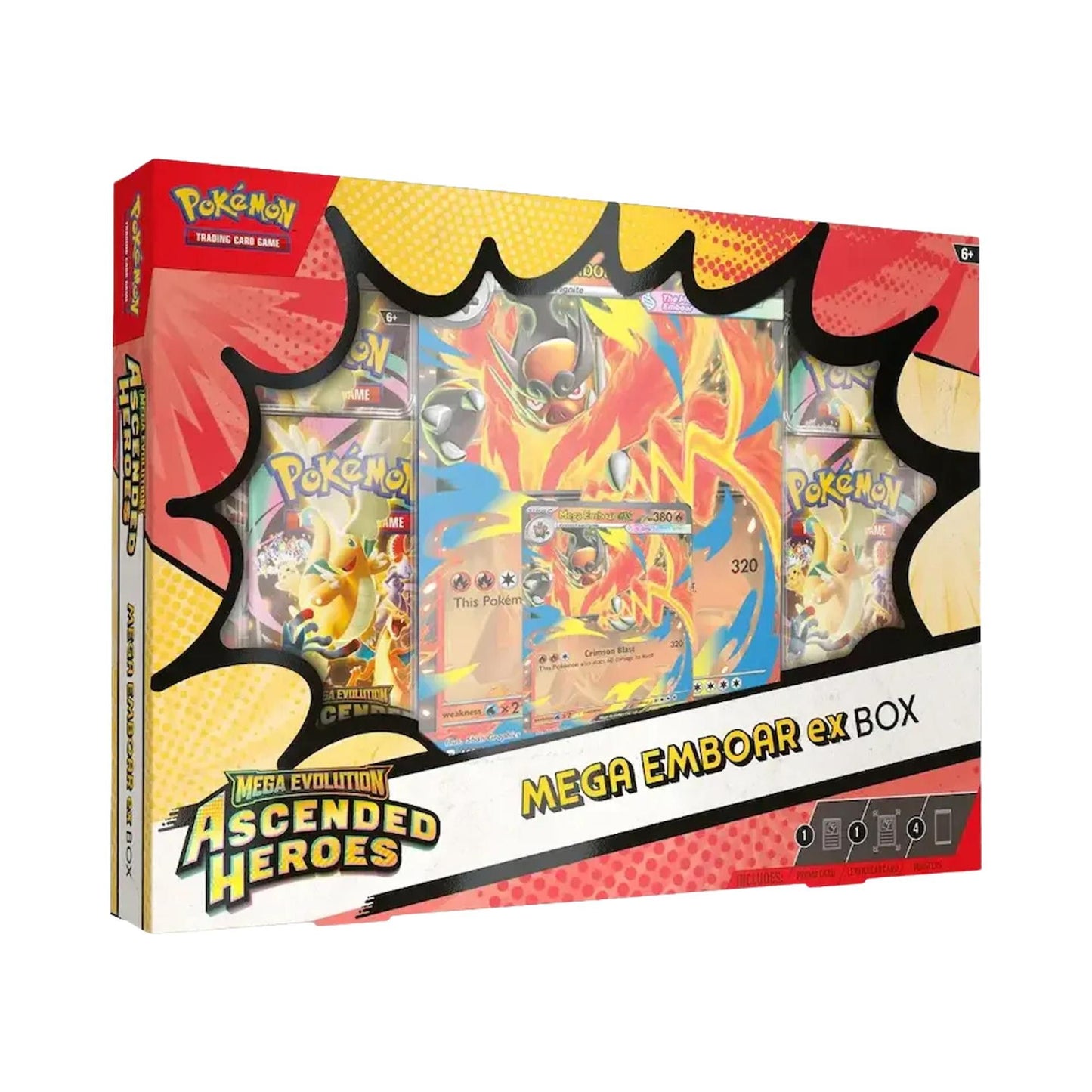 Pokémon Mega Evolution: Ascended Heroes ex Box (Mega Emboar ex)