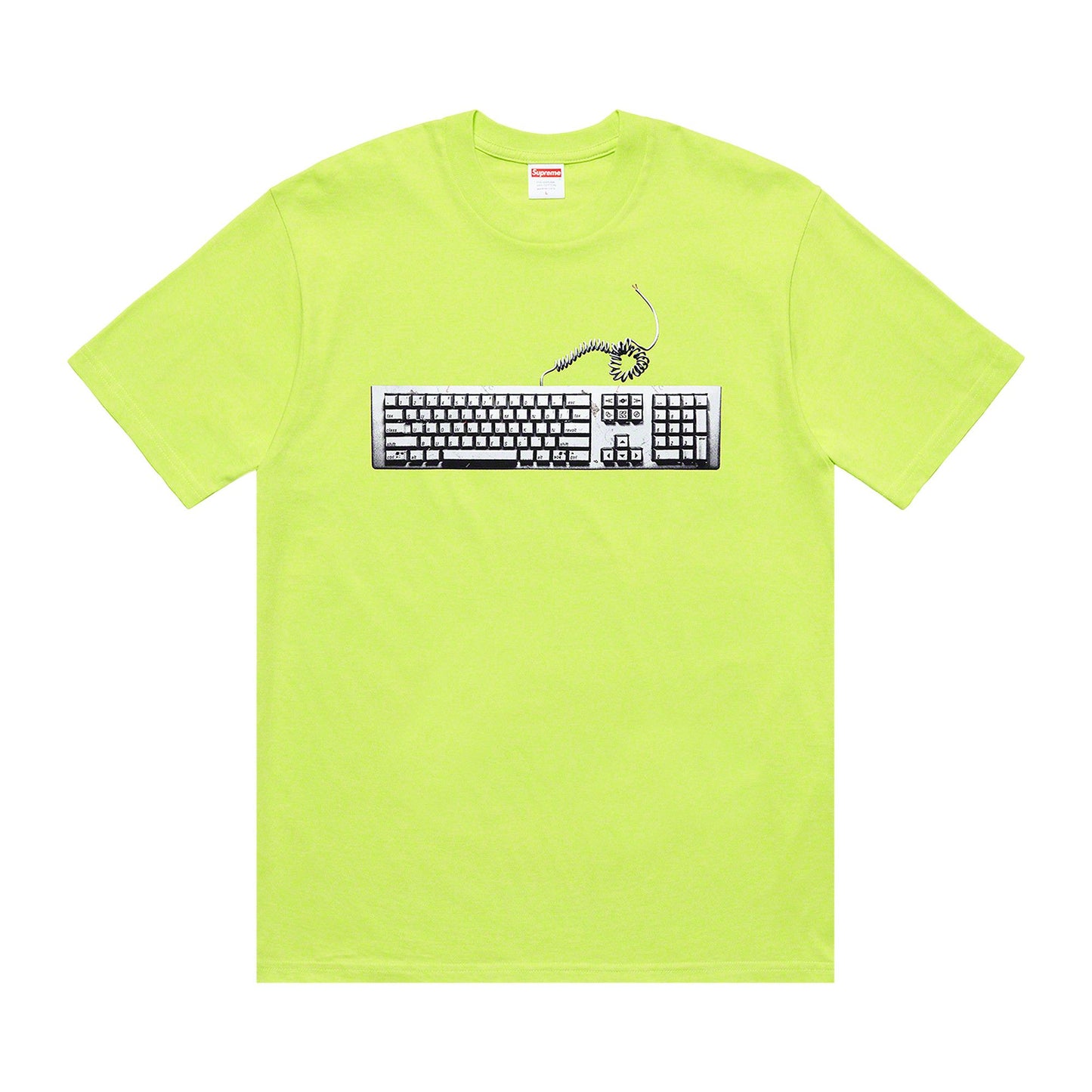 Supreme Keyboard Tee 'Neon Green'
