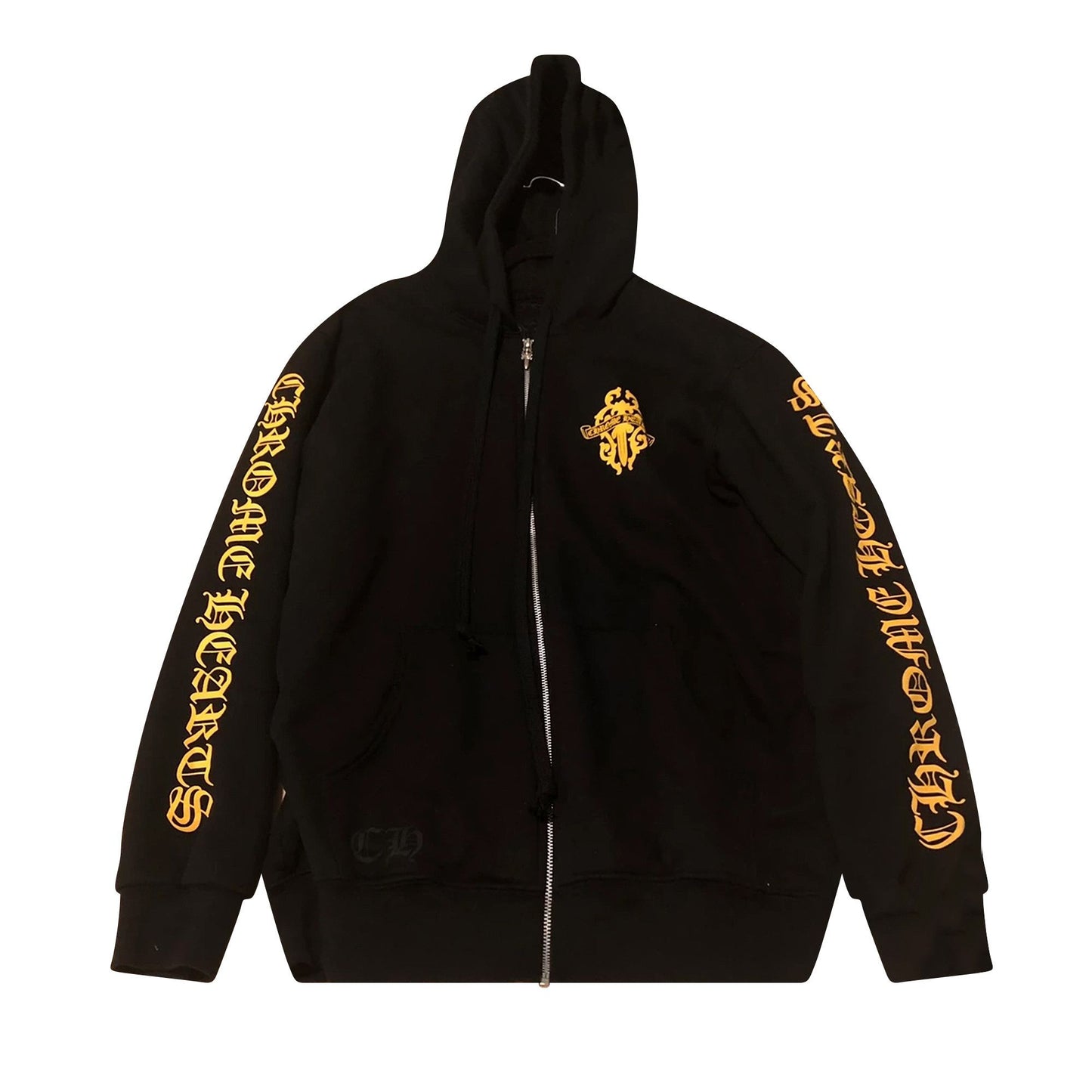 Chrome Hearts Eye Chart Dagger Zip-Up Hoodie Black