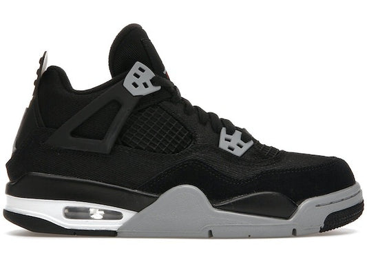 Jordan 4 Retro Black Canvas GS