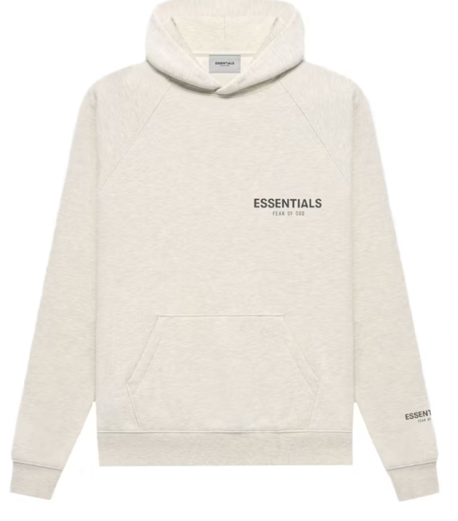 Essentials Heather Oatmeal Hoodie '22