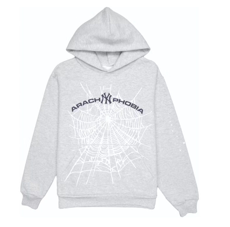 Sp5der Grey NY Hoodie