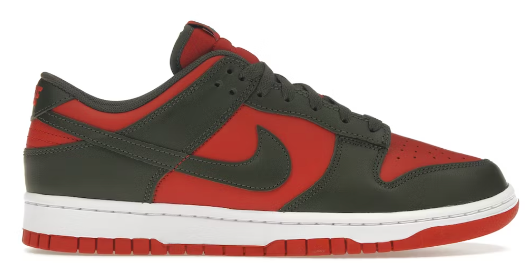 Nike Dunk Low Mystic Red Cargo Khaki POS