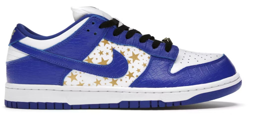 Nike SB Dunk Low Supreme Stars Hyper Royal