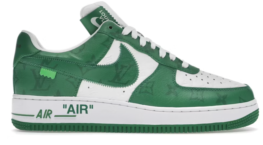 LV Nike AF1 Low Virgil Abloh White Green
