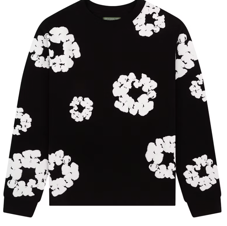 Denim Tears Long Sleeve T-shirt Black POS