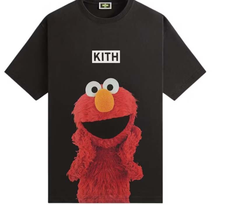 Kith x Sesame Street Elmo Tee Black