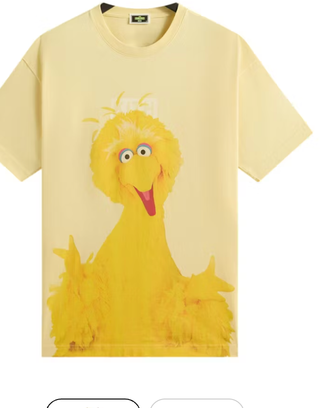 Kith x Sesame Street Big Bird Tee Sunrise