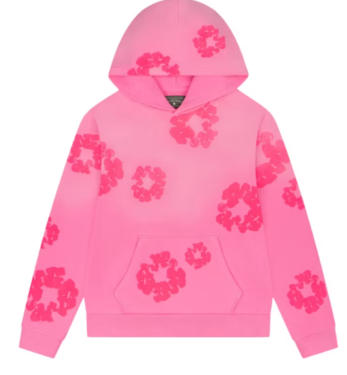 Denim Tears Mono Cotton Wreath Hoodie Pink