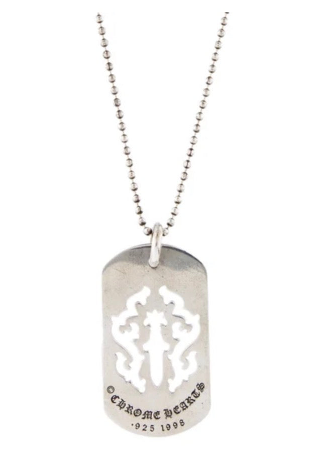 Chrome Hearts Dagger Vine Dog Tag w/Chain
