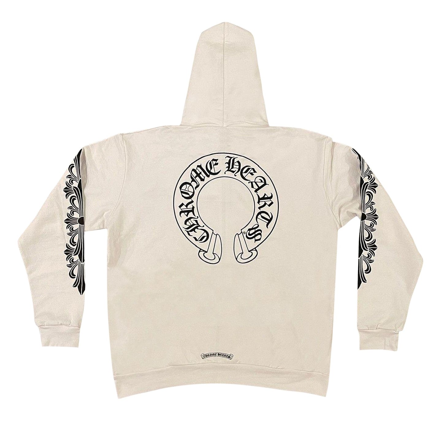 Chrome Hearts Vertical Logo Hoodie White