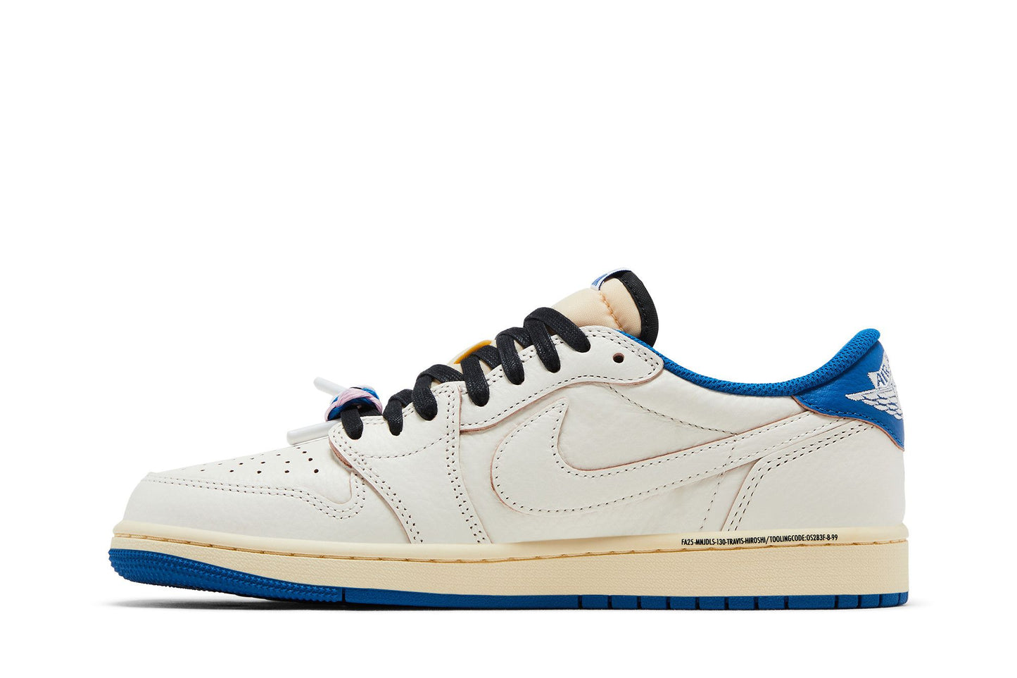 Fragment Design x Travis Scott x Air Jordan 1 Retro Low OG SP 'Sail Military Blue'