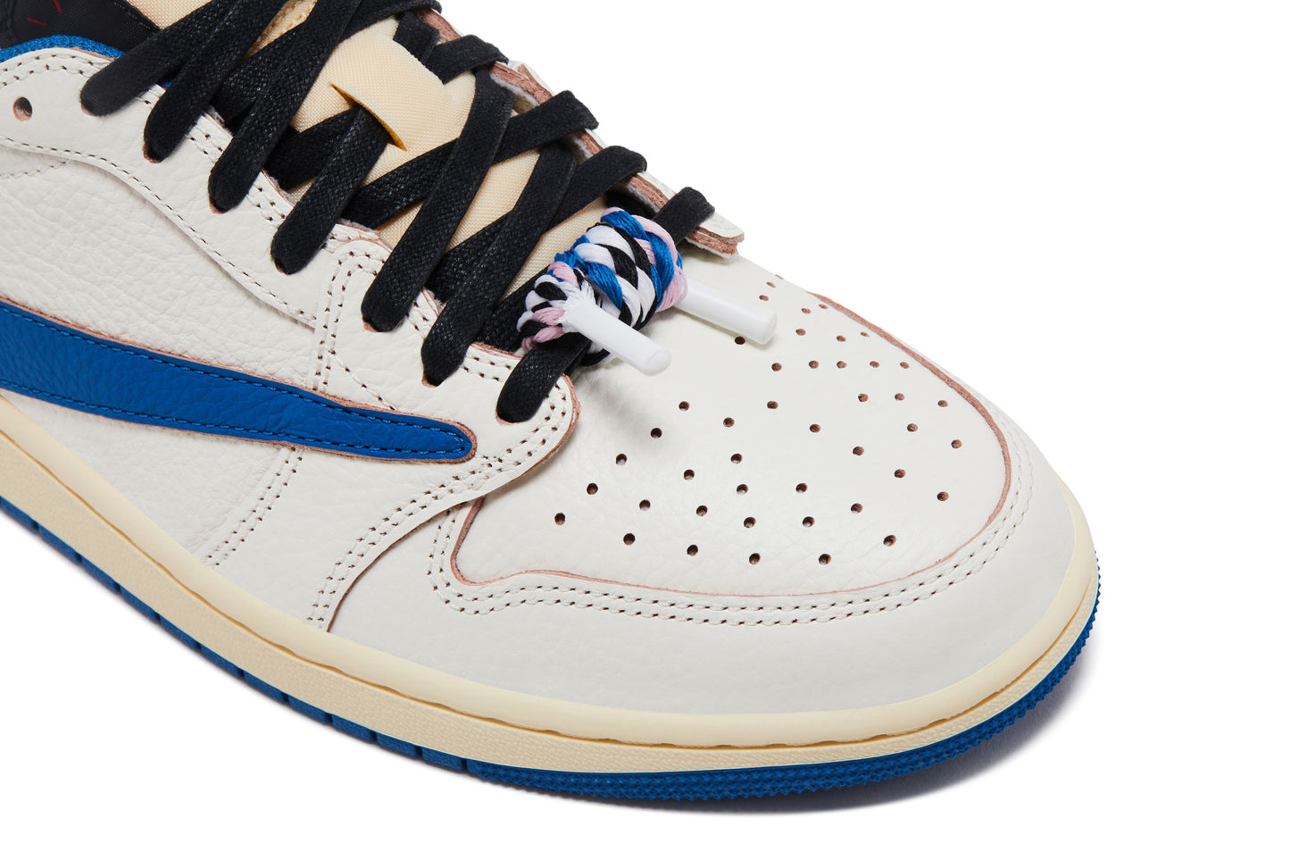 Fragment Design x Travis Scott x Air Jordan 1 Retro Low OG SP 'Sail Military Blue'