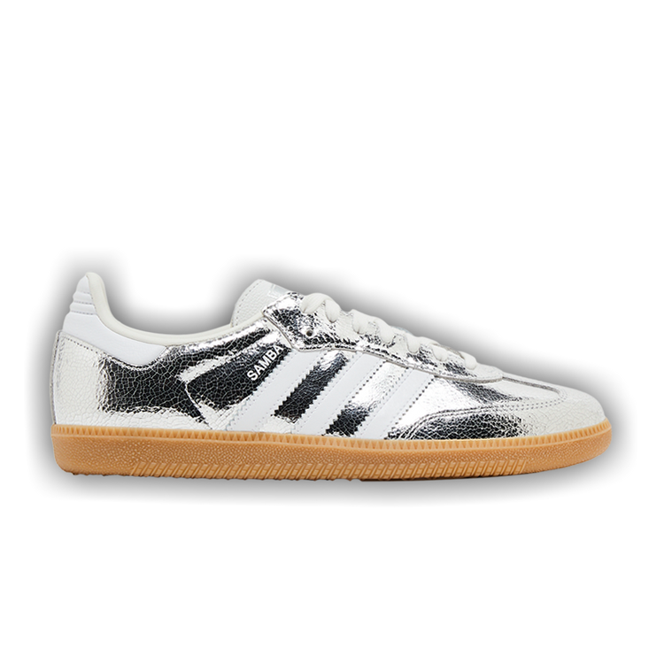 adidas Wmns Samba OG 'Cracked Metallic Pack - Silver'
