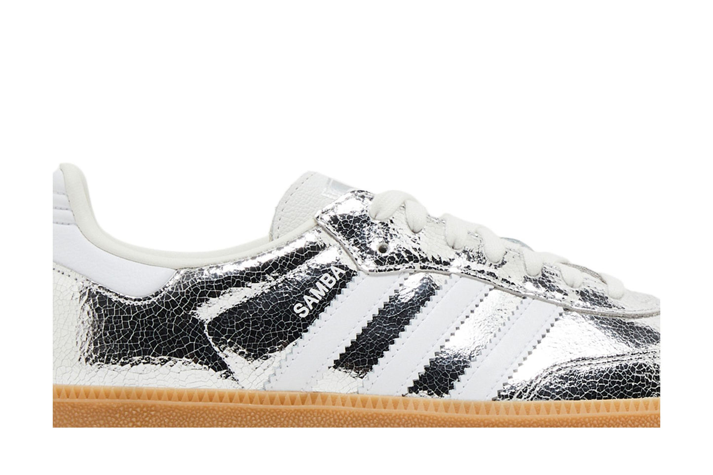adidas Wmns Samba OG 'Cracked Metallic Pack - Silver'