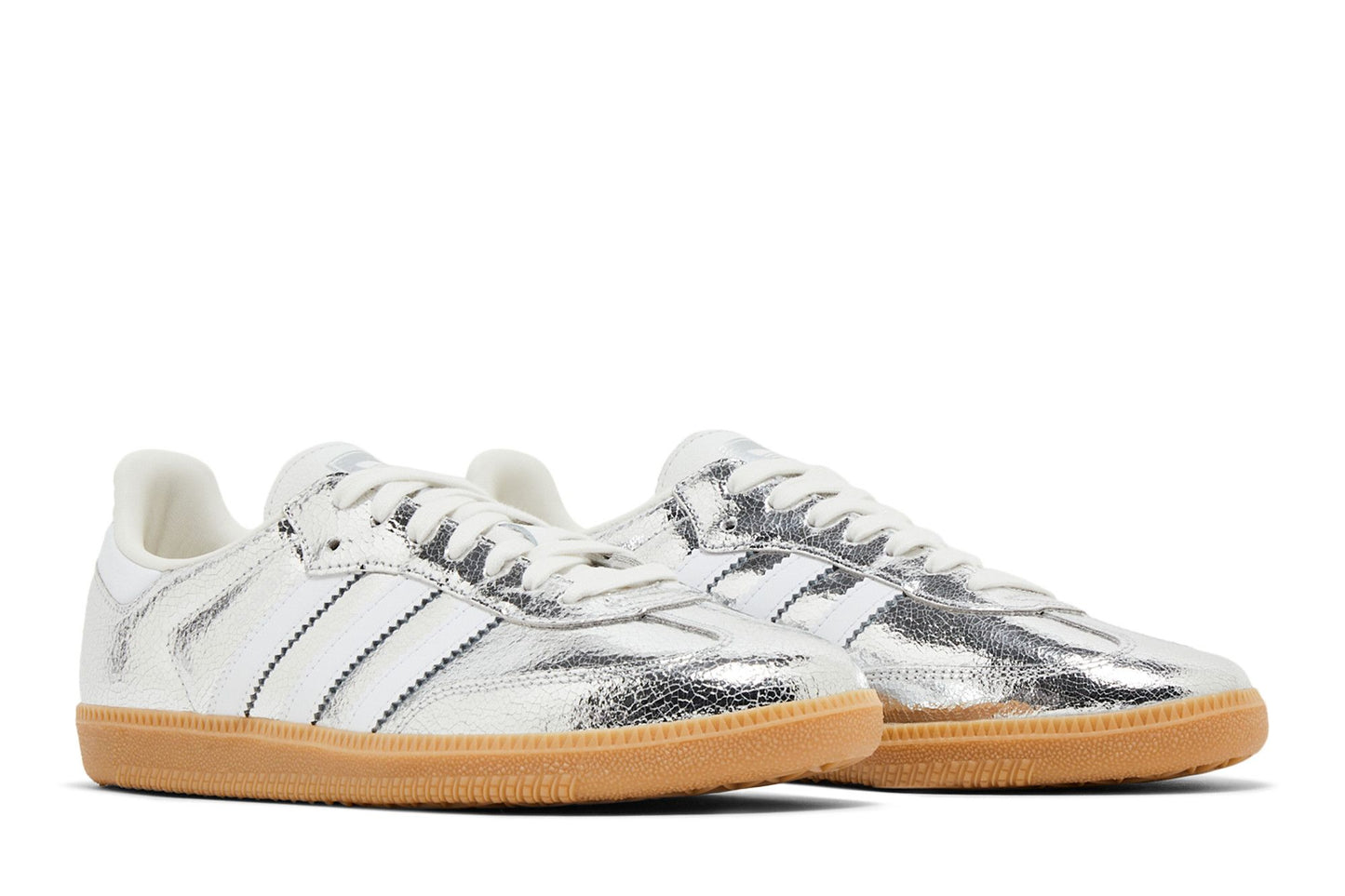 adidas Wmns Samba OG 'Cracked Metallic Pack - Silver'