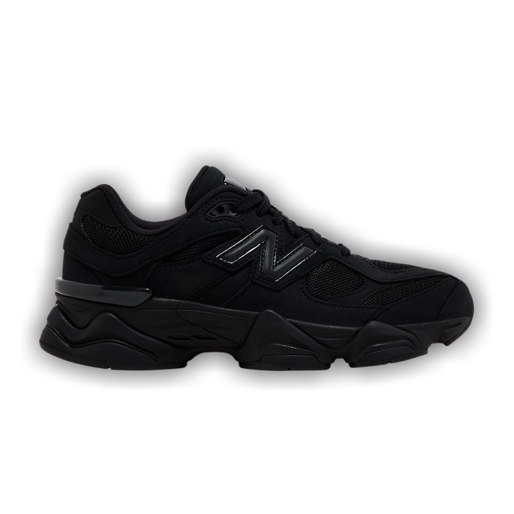 New Balance 9060 Big Kid 'Triple Black Suede'