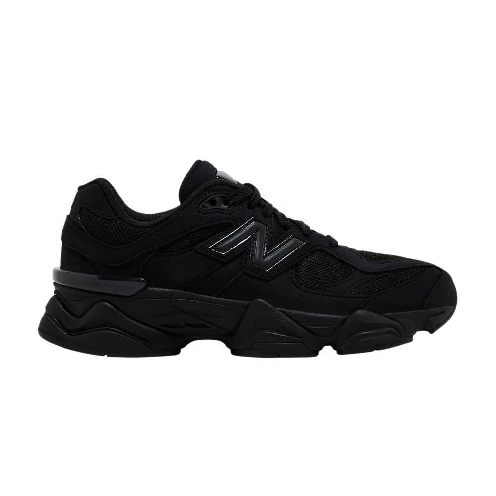 New Balance 9060 Big Kid 'Triple Black Suede'