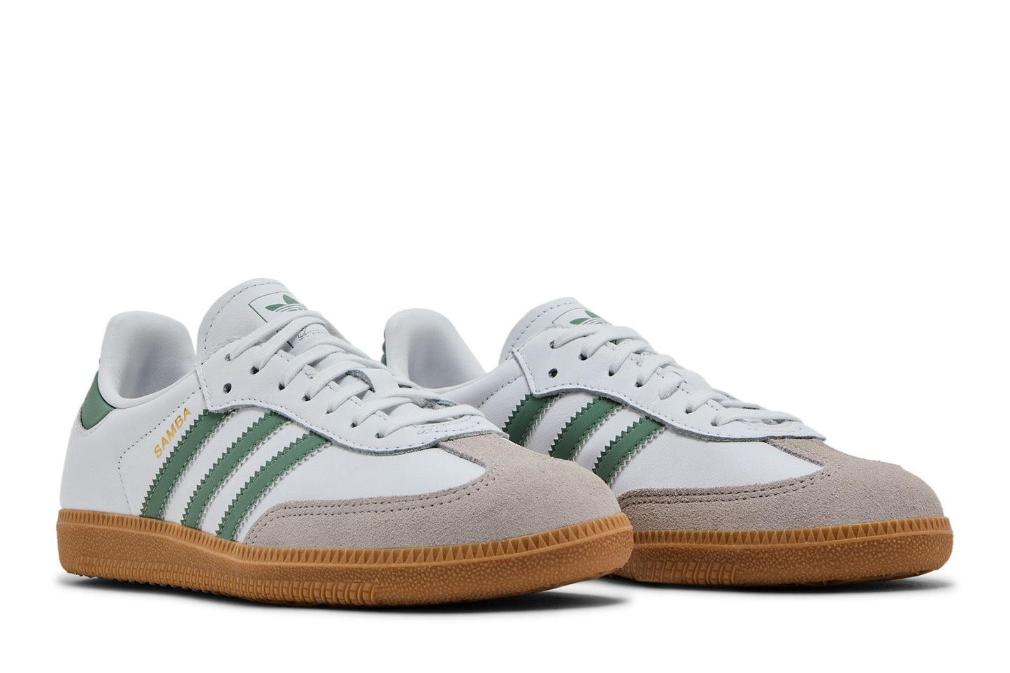 adidas Samba OG J 'White Silver Green'