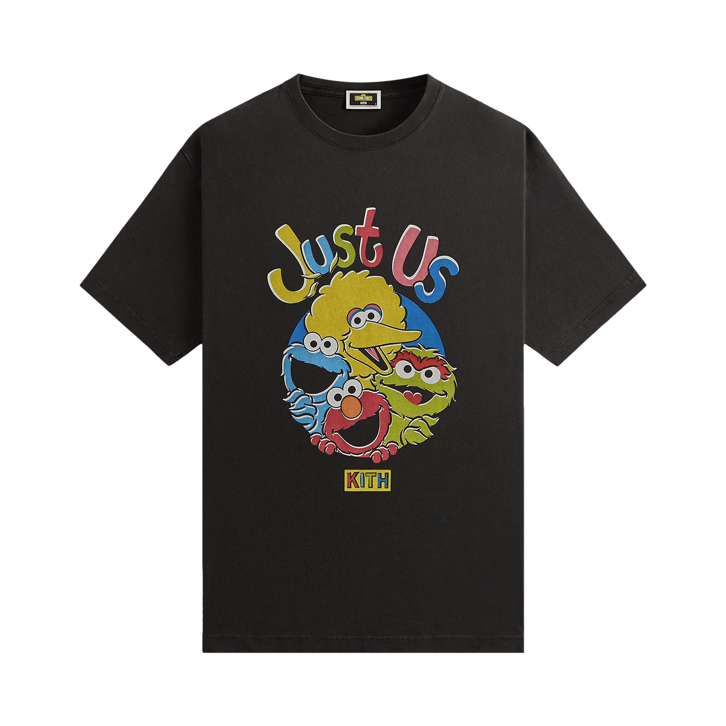 Kith x Sesame Street Just Us Vintage Tee 'Black'