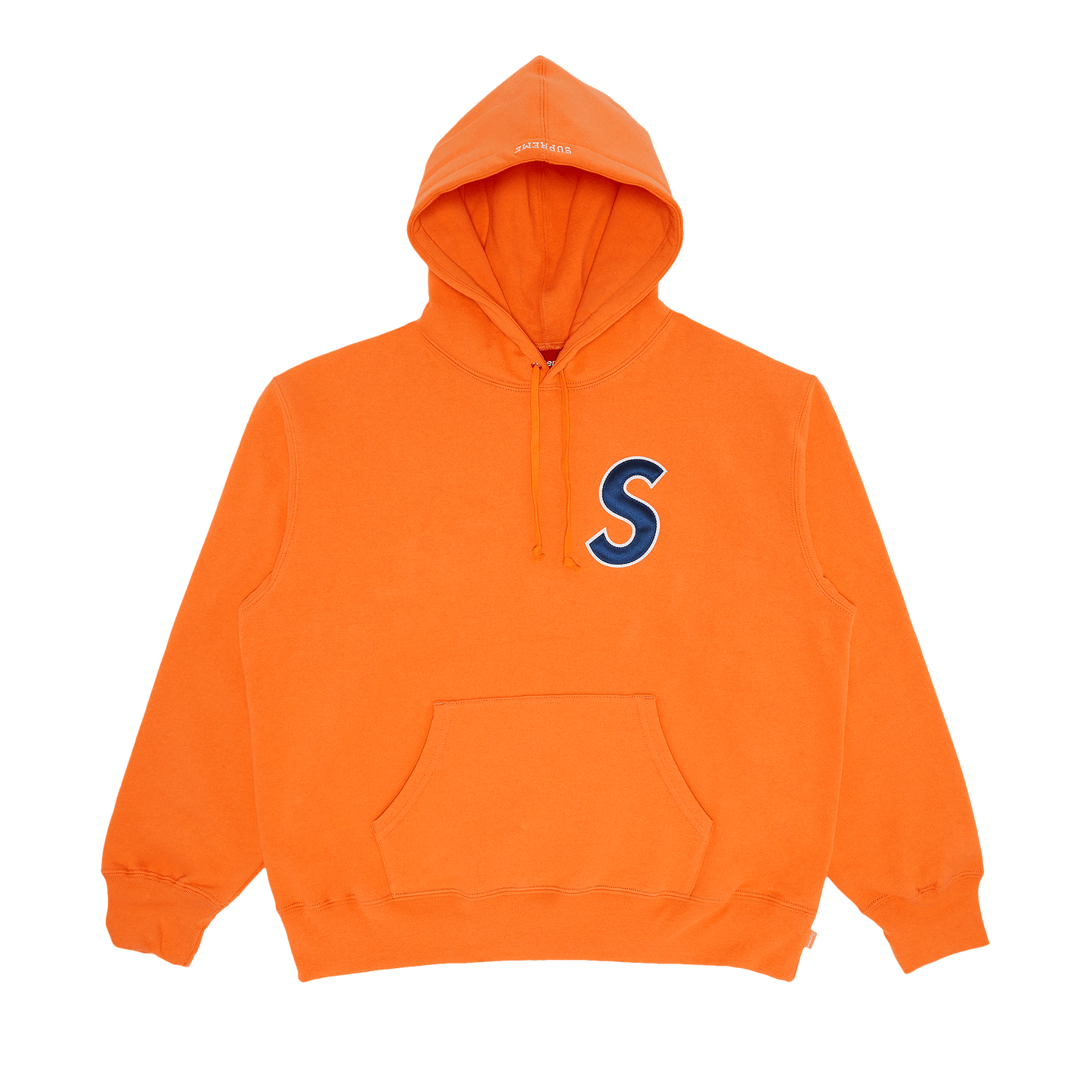 Supreme S Logo Colorblocked Hooded Sweatshirt Orange