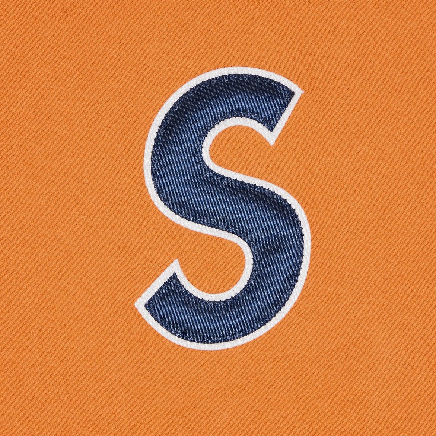 Supreme S Logo Colorblocked Hooded Sweatshirt Orange