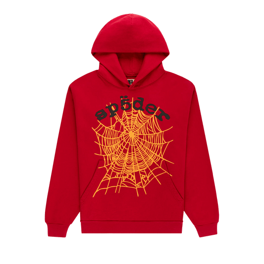 Sp5der OG Web V2 Hoodie Red