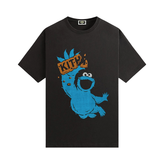 Kith x Sesame Street Cookie Monster Vintage Tee 'Black'