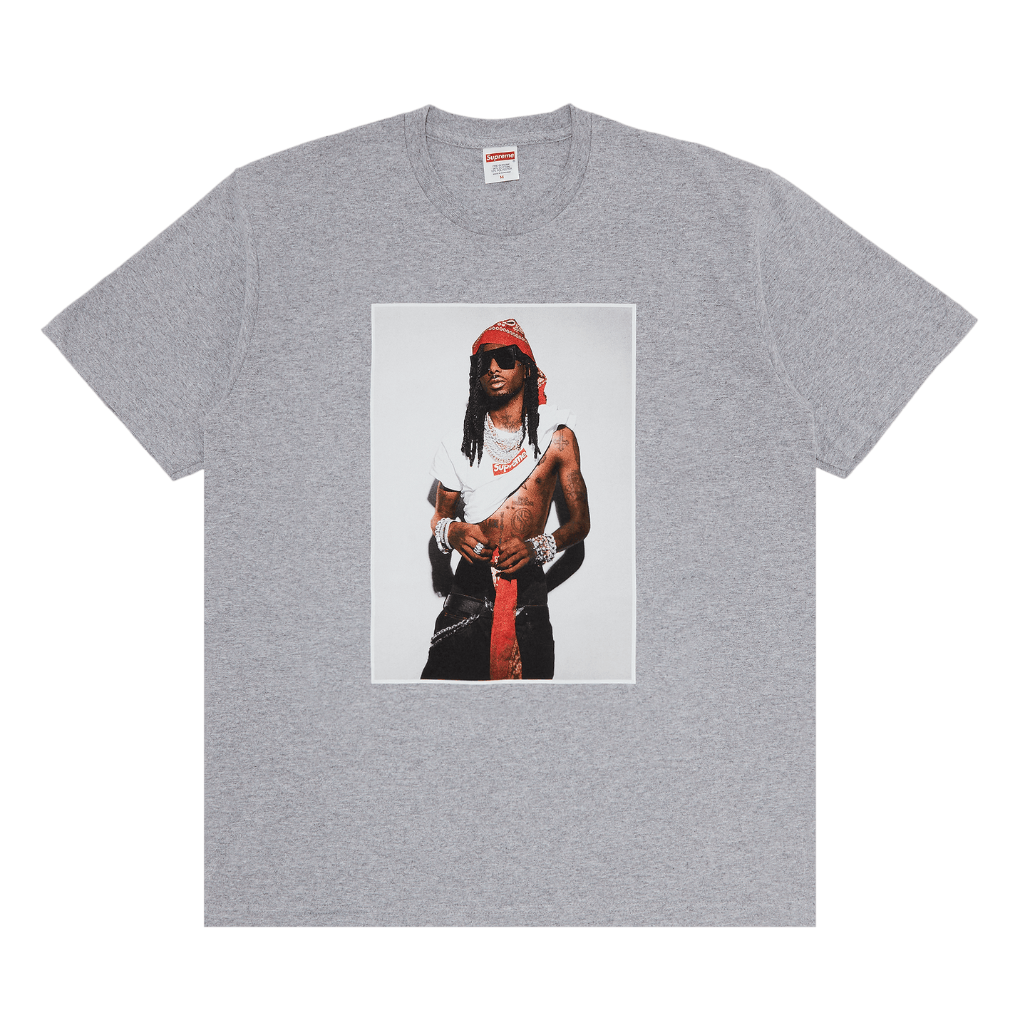 Supreme Playboi Carti Tee 'Heather Grey'