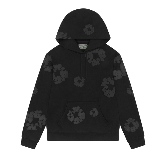 Denim Tears Mono Wreath Hoodie Black