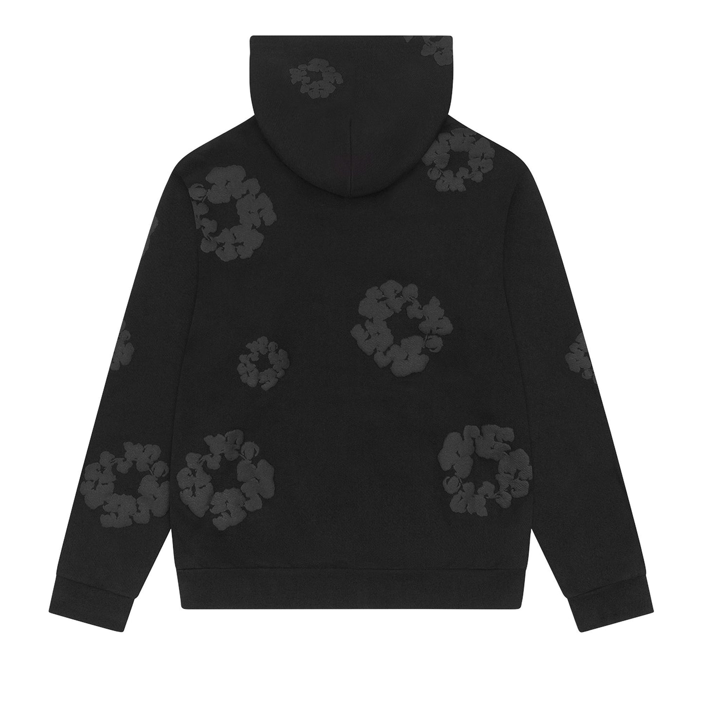 Denim Tears Mono Wreath Hoodie Black