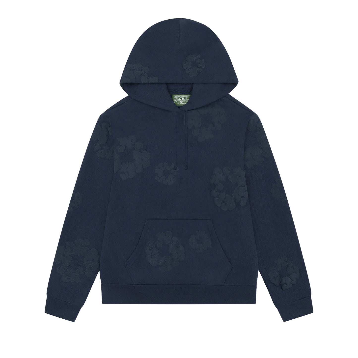 Denim Tears Mono Cotton Wreath Hoodie Navy