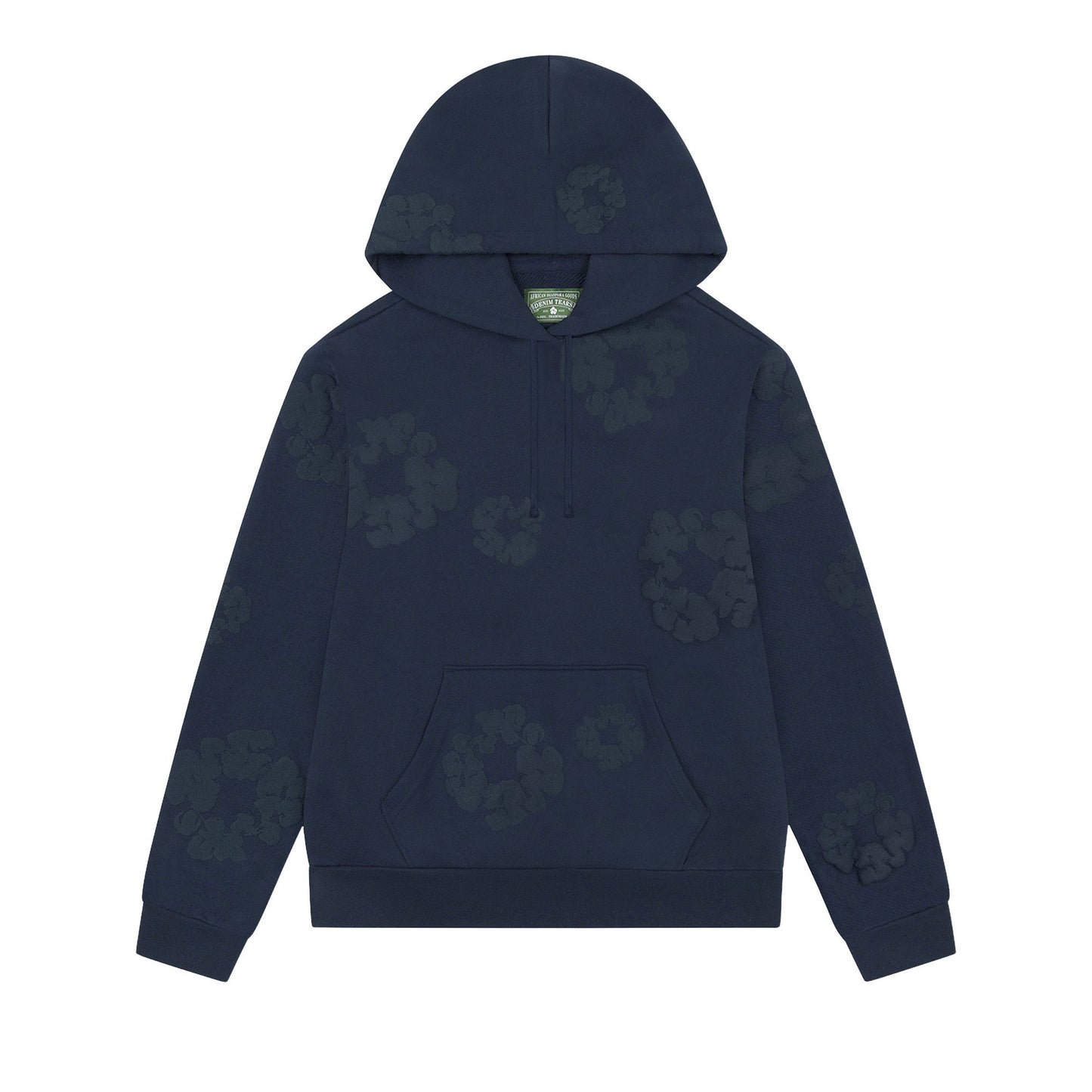 Denim Tears Mono Cotton Wreath Hoodie Navy