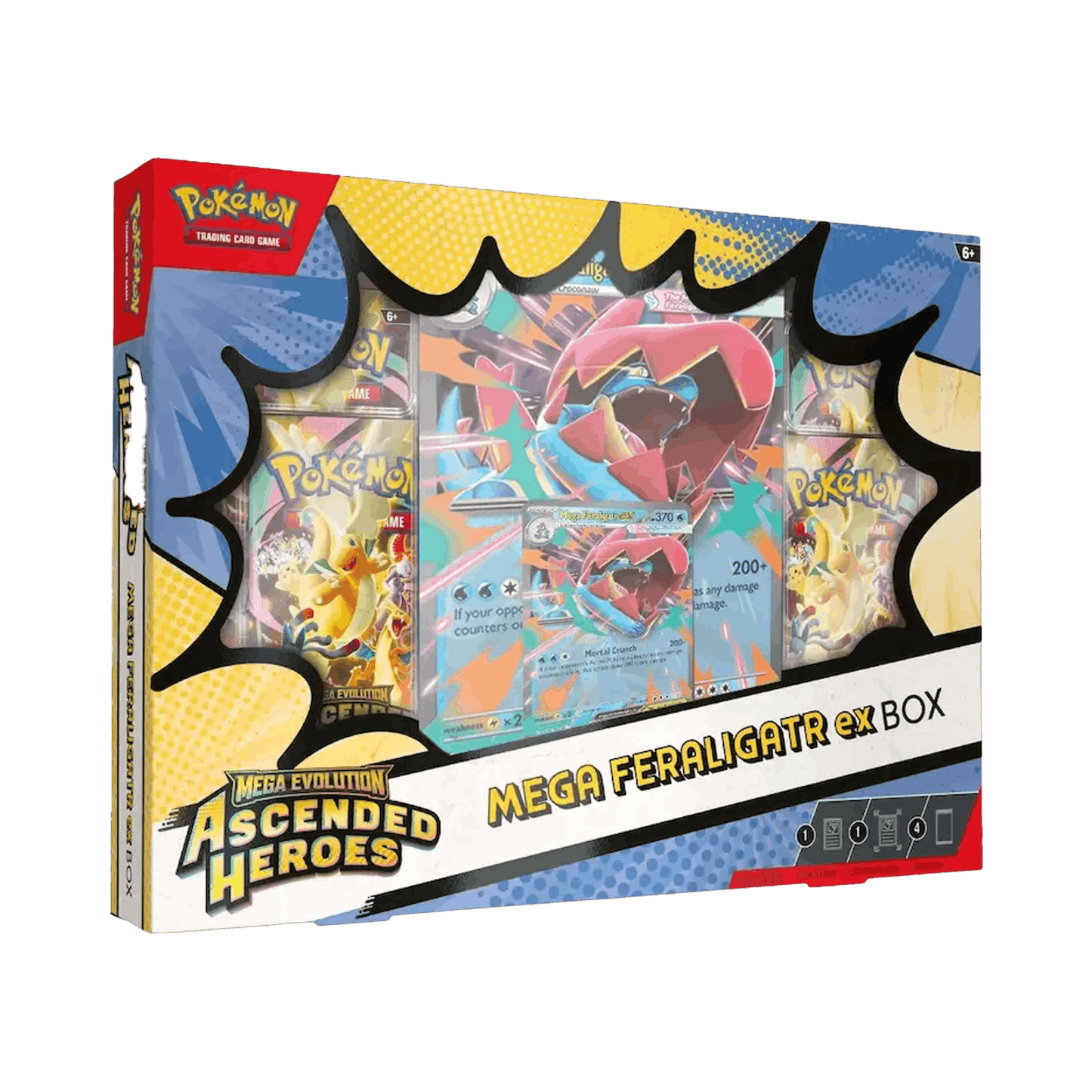Pokémon Mega Evolution: Ascended Heroes ex Box (Mega Feraligatr ex)
