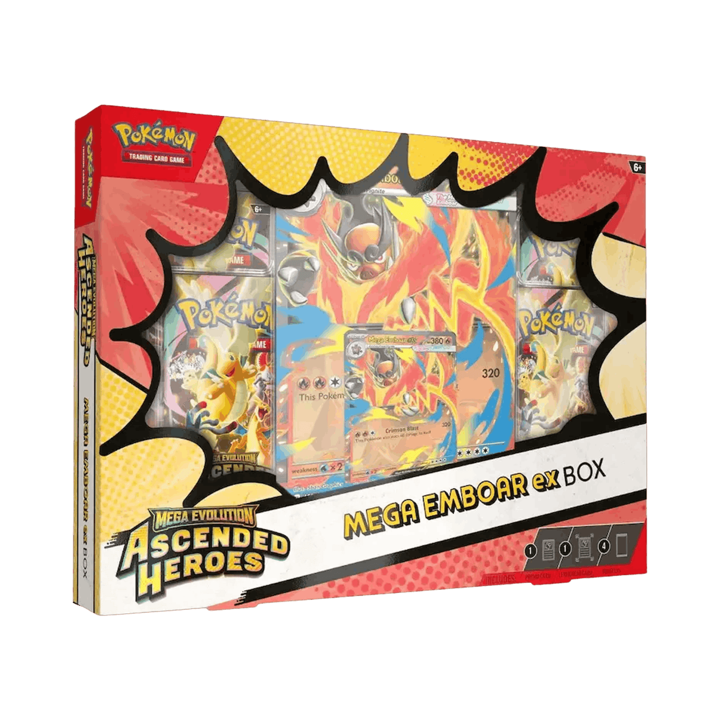 Pokémon Mega Evolution: Ascended Heroes ex Box (Mega Emboar ex)