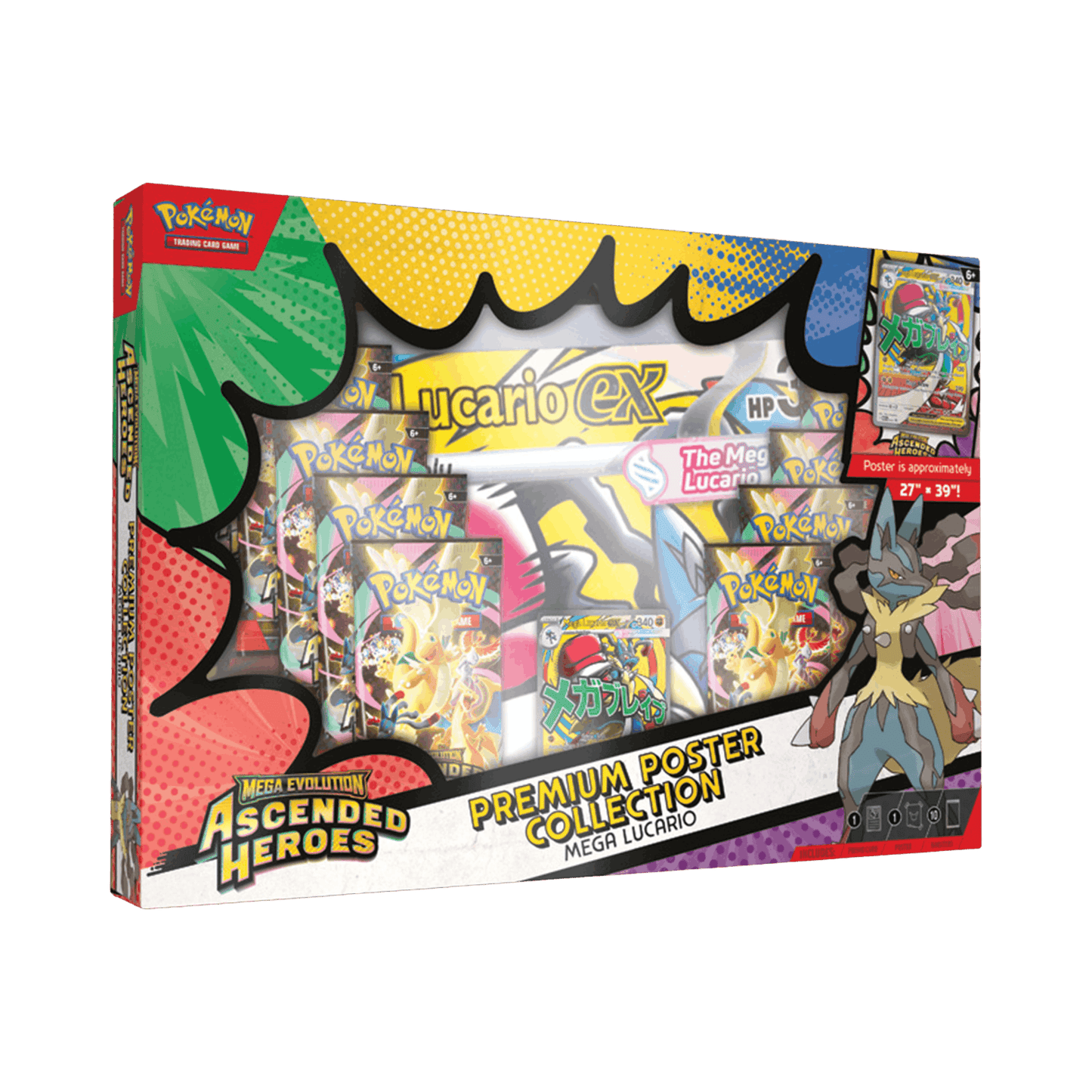 Pokémon Mega Evolution: Ascended Heroes Premium Poster Collection: Mega Lucario
