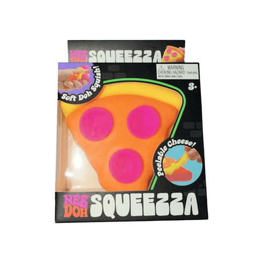 NeeDoh Squeeza Pizza Squishy Fidget Toy Yellow Crust