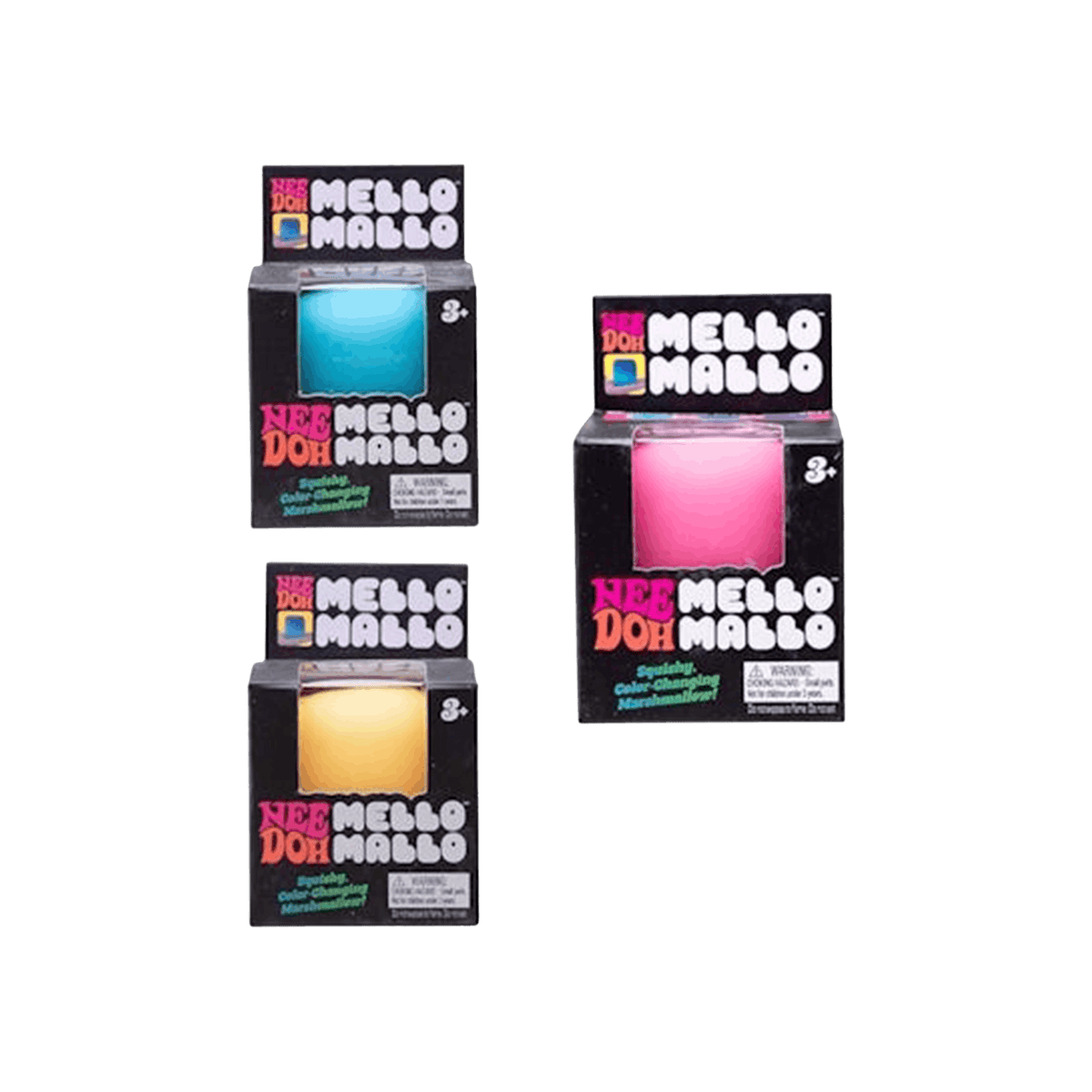 NeeDoh Mello Mallo Squishy Fidget Toy Yellow