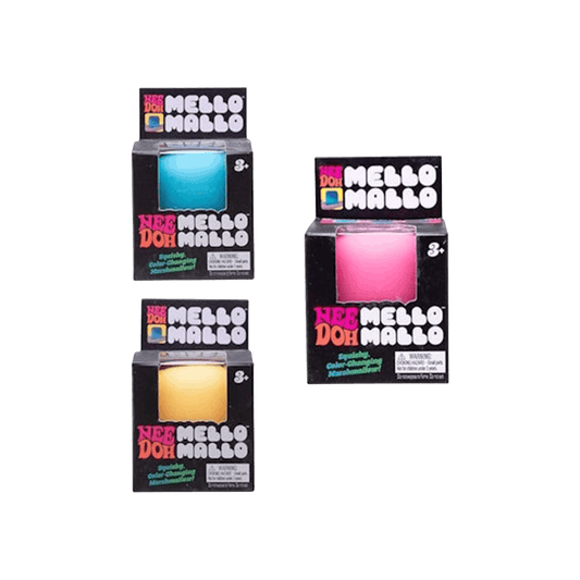 NeeDoh Mello Mallo Squishy Fidget Toy Yellow
