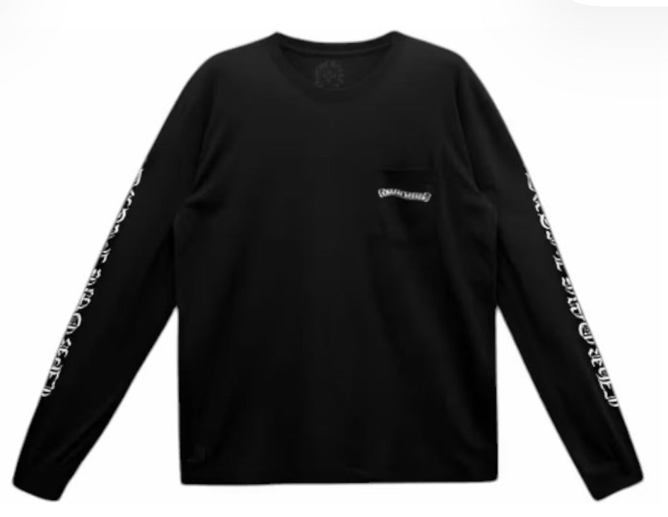 Chrome Hearts Scroll Logo Long Sleeve Pocket Large