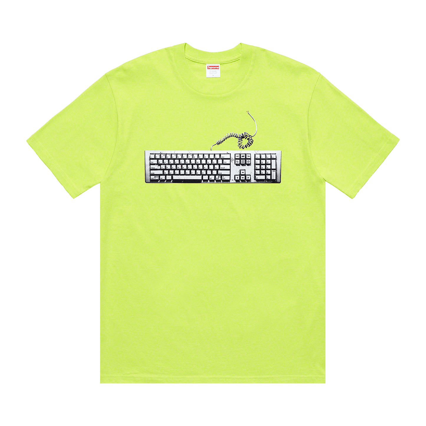Supreme Keyboard Tee 'Neon Green'