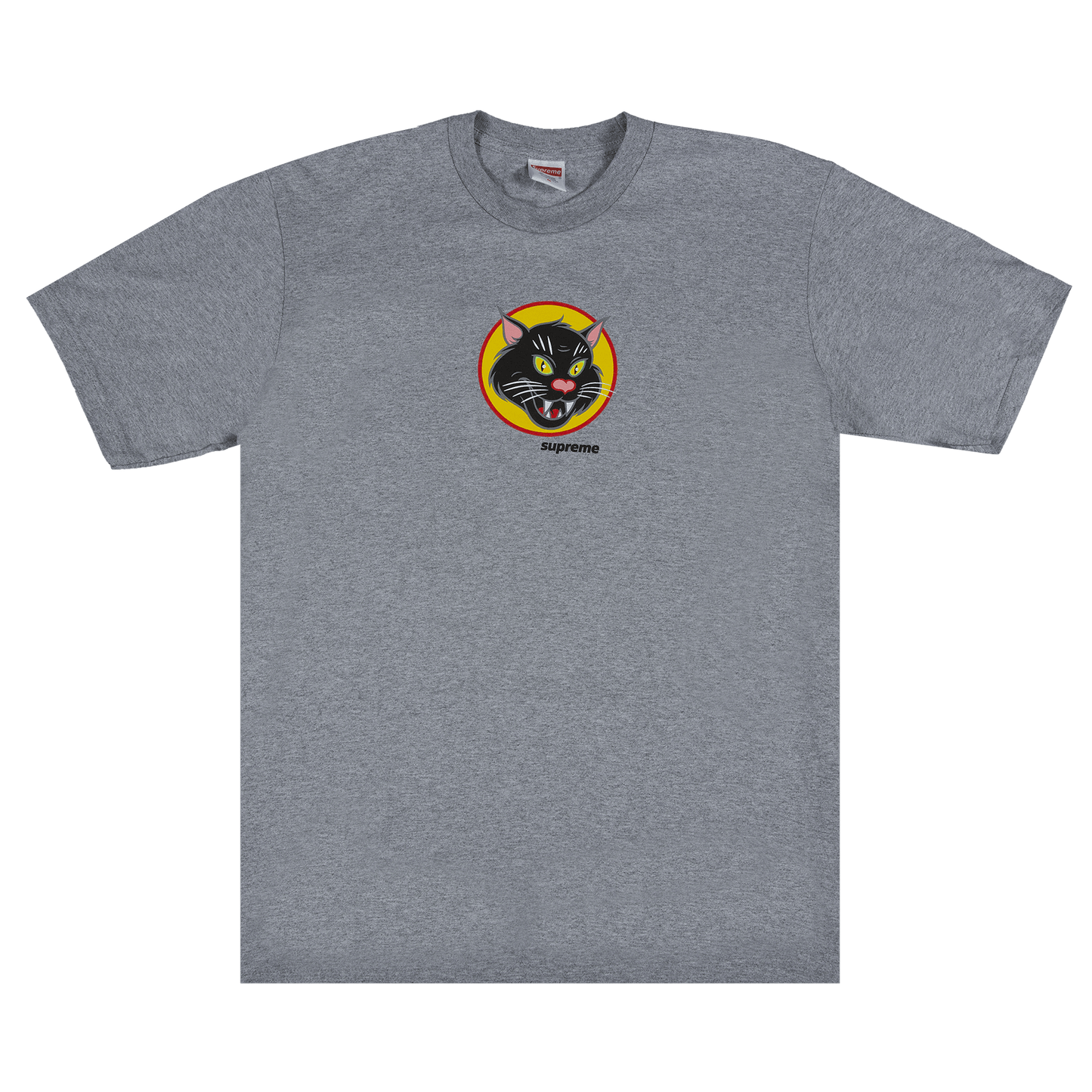 Supreme Black Cat Tee 'Heather Grey'