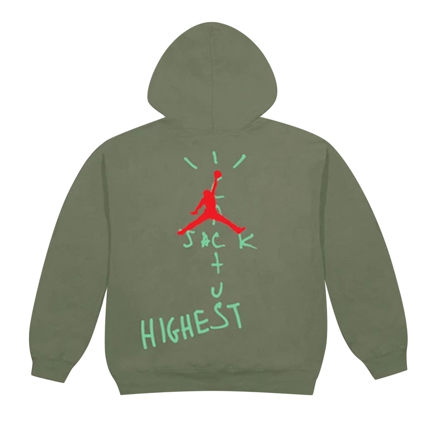 Travis Scott Jordan Cactus Jack Highest Hoodie Olive