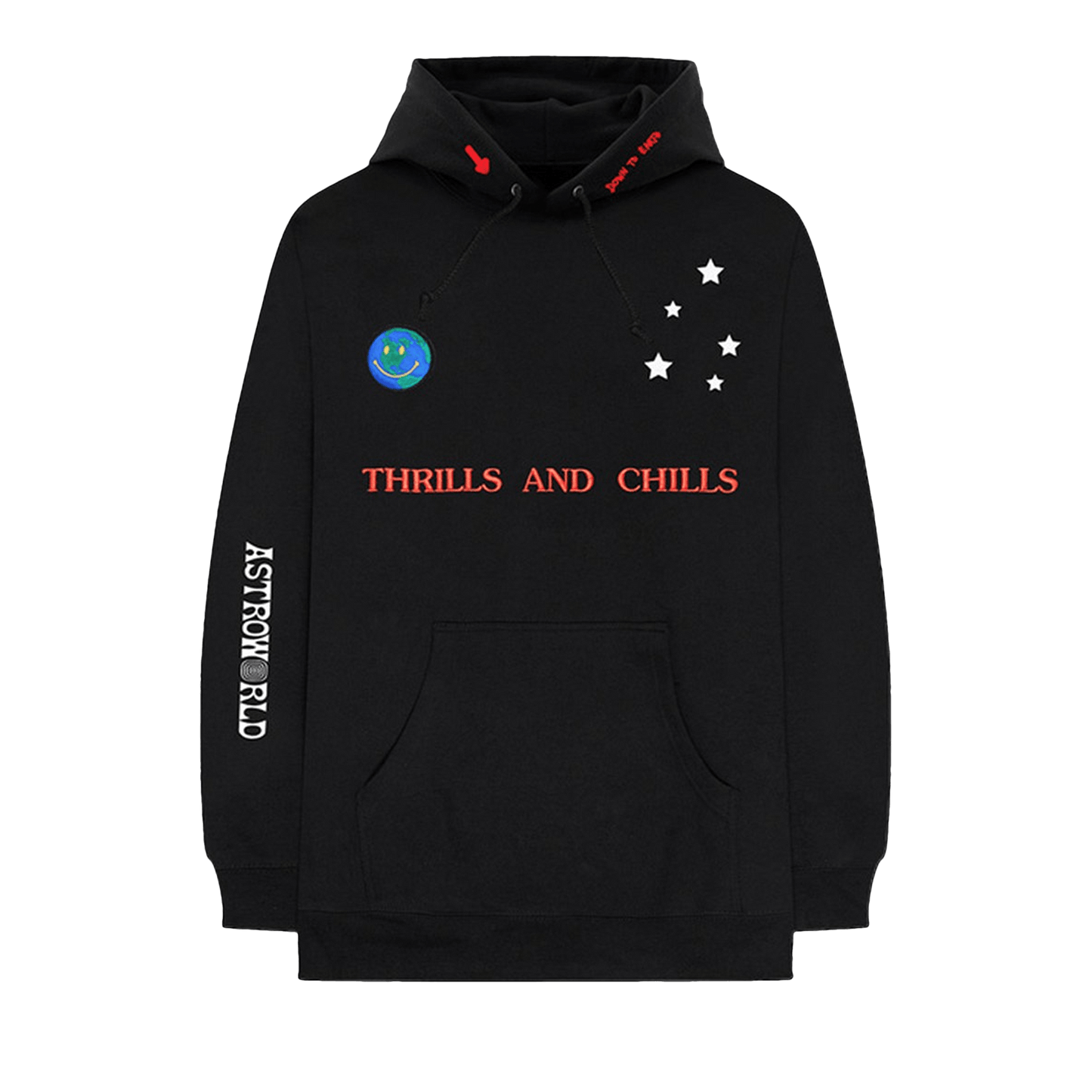 Travis Scott Astroworld Scattered Hoodie Black