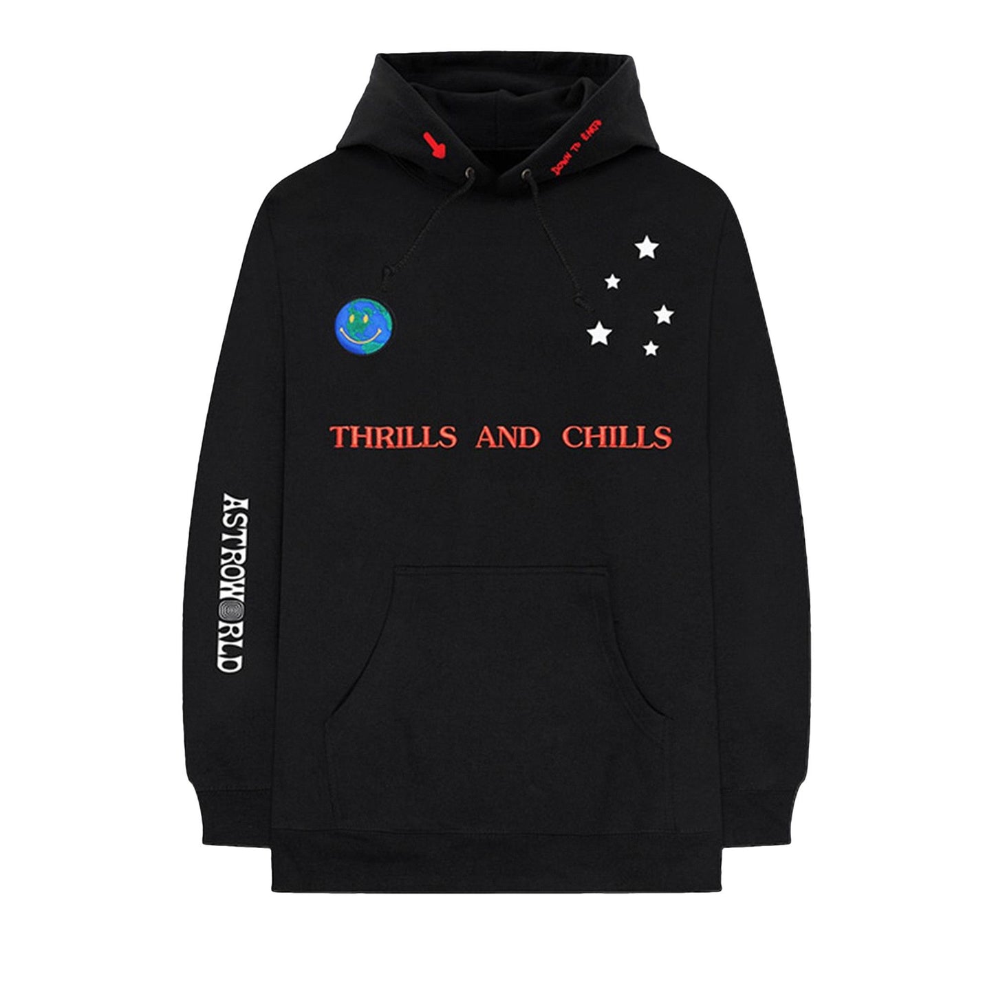 Travis Scott Astroworld Scattered Hoodie Black