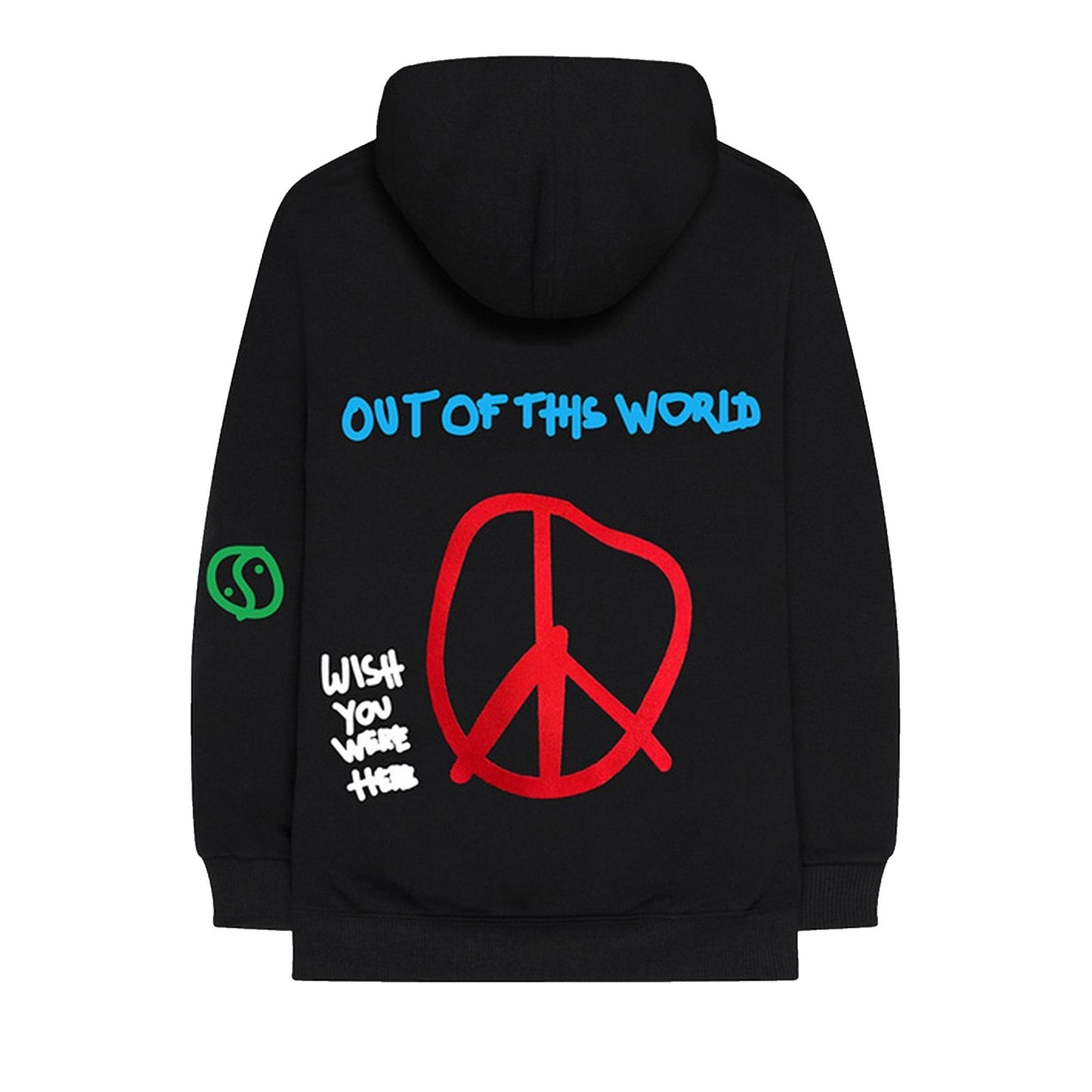 Travis Scott Astroworld Scattered Hoodie Black